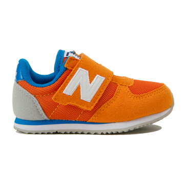 【new balance】IV220-ORBオレンジ/ブルー　【子供靴】【マジック】【ハーフサイズ】【キッズ専用ラスト】【ベビー靴】