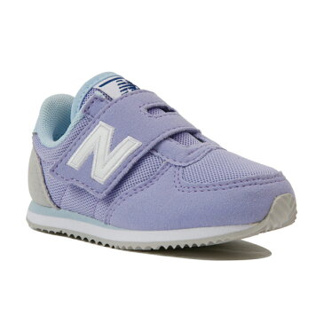 【new balance】IV220-LCBライラック/パールブルー　【子供靴】【マジック】【ハーフサイズ】【キッズ専用ラスト】