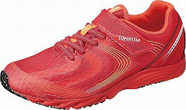 【バネのチカラ】スーパースターJ963レッド2E【子供靴】【通学】【パワーバネ】【洗えるインソール】【耐摩耗ラバー】【軽量設計】【ハーフサイズ】【究極軽】