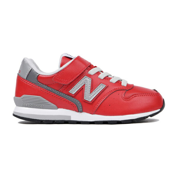 『19.5cm～21.0cm』【new balance】YV996L-RDレッド【子供靴】【マジック】【ハーフサイズ】【C-CAP】【スリムフィット】【キッズ専用ラスト】【ニューバランス】【キッズスニーカー】【996】【マジックテープで脱ぎ履きラクラク！】【ニューバランスキッズ】