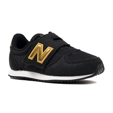 【new balance】IV220-HKG　ブラック/ゴールド　【子供靴】【マジック】【ハーフサイズ】【キッズ専用ラスト】【ベビー靴】