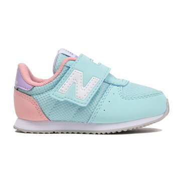 【new balance】IV220-ライトブルー/ピンクLB2　【子供靴】【マジック】【ハーフサイズ】【キッズ専用ラスト】【ベビー靴】