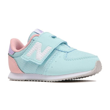 【new balance】IV220-ライトブルー/ピンクLB2　【子供靴】【マジック】【ハーフサイズ】【キッズ専用ラスト】【ベビー靴】