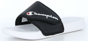 【Champion】チャンピオン CP-LS057 スレイ ホワイト/ブラック3E【シャワーサンダル】【紳士靴】【SLEIGH BAND】【面ファスナーでジャストフィット】【サンダル】【メンズシューズ】【スポーツサンダル】【白色/黒色】