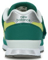 ☆【new balance】PO313GNグリーン/ライム【子供靴】【マジック】【ハーフサイズ】【C-CAP】【Ndurance】【MPC加工】【キッズ専用ラスト】【なみなみインソール】【イージースライド】