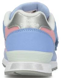 ☆【new balance】PO313UPサックス/ピンク【子供靴】【マジック】【ハーフサイズ】【C-CAP】【Ndurance】【MPC加工】【キッズ専用ラスト】【なみなみインソール】【イージースライド】