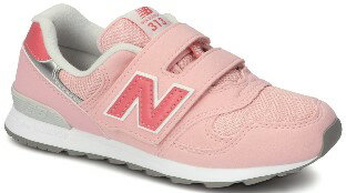 ☆【new balance】PO313PNピンク【子供靴】【マジック】【ハーフサイズ】【C-CAP】【Ndurance】【MPC加工】【キッズ専用ラスト】【なみなみインソール】【イージースライド】