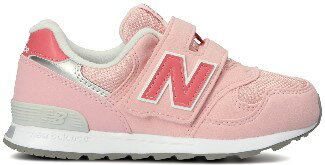 ☆【new balance】PO313PNピンク【子供靴】【マジック】【ハーフサイズ】【C-CAP】【Ndurance】【MPC加工】【キッズ専用ラスト】【なみなみインソール】【イージースライド】