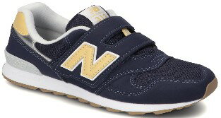 ☆【new balance】PO313NPネイビー/イエロー【子供靴】【マジック】【ハーフサイズ】【C-CAP】【Ndurance】【MPC加工】【キッズ専用ラスト】【なみなみインソール】【イージースライド】