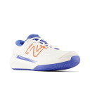 『ラスト22cm・24.5cmのみ』newbalance WCH696B5ホワイトWHITE2E 婦人靴 テニスシューズ オールコート ニューバランス レディス スニーカー 白 コートシューズ NB NEWBALANCE 運動靴 オムニコート クレーコート エントリー ソフトテニス クラブ活動 ホワイト中学生