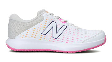 newbalance WCO696J4ホワイト/ピンク2E 婦人靴 テニスシューズ コートスタイル ニューバランス レディスシューズ レディススニーカー C-CAP 白色/桃色 コートシューズ NB NEWBALANCE 運動靴 オムニコート クレーコート エントリーモデル ソフトテニス クラブ活動