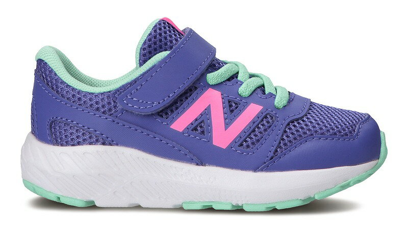 パープル/ピンク14cmのみ NBキッズ new balance IT570 子供靴 通園靴 キッズ専用ラスト クッション性能 ハーフサイズ マジックテープ ニューバランスチャイルドスニーカーシューズ キッズスニ…