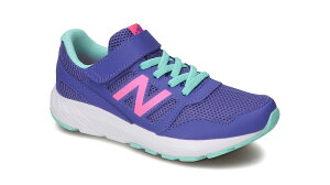 『19cm・20cm・21cm』ジュニアキッズスニーカー new balance YT570AS2パープル/ピンク 子供靴 通園靴 マジックテープで脱ぎ履きラクラク ニューバランス キッズスニーカー チャイルドシューズ 通学靴 小学生 幼稚園 入園式 入学式 保育園 紫/桃色 公園遊び 運動靴