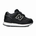 『ラスト12.0cmのみ』【newbalance】IO313L-BKブラック ベビー靴 子供靴 なみなみインソール ハーフサイズ ファーストシューズ キッズ専用ラスト ニューバランスベビー ベビーシューズ 赤ちゃん靴 NB NEWBALANACE　赤ちゃんシューズ ブラック フォーマル