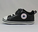 人気のベビーシューズ CONVERSE ミニオールスターN-V-1ブラック 7SD371 37302431子供靴 脱がせやすく履かせやすいワンベルト設計 取り外せる抗菌リムーバブルインソール コンバースベビー靴 ファーストシューズ 出産祝い プレゼント 赤ちゃん用品　converse 黒