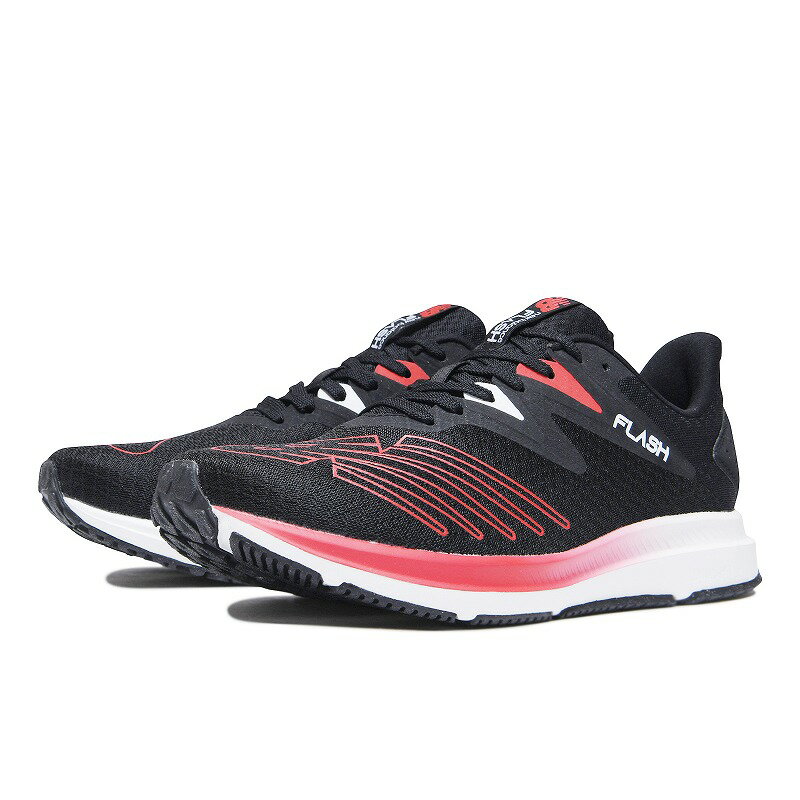 ランニング newbalance ダイナソフトフラッシュV6ブラック/レッドRG6 紳士靴 ランニング フラッシュ メンズスニーカー NB NEWBALANCE ニューバランス ジョギング Flash トレーニング　デイリートレーナー運動靴 普段履きフライングNB MFLSH 黒/赤