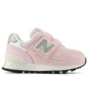 【newbalance】IO313TB2ピンク ハーフサイズ C-CAP Ndurance キッズ専用ラスト なみなみインソール 名前入れスペース 面ファスナー 赤ちゃん靴 赤ちゃんシューズ ギフト プレゼント ニューバランス NB 反射材 ファーストシューズ 桃色 幼稚園 保育園 入園式 通園靴(4)