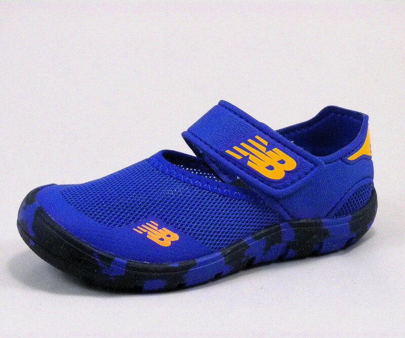 乐天商城 - 【ラスト17cm・18.5cmのみ】【newbalance】YO208RB2ブルー 子供靴 サマーシューズ アクア アウトドアモデル なみなみインソール ニューバランス 海 山 川 面ファスナー 取り外し可能なインソール 水抜きホール アウトドア 幼稚園　保育園 スニーカーキッズ 運動靴　SALE