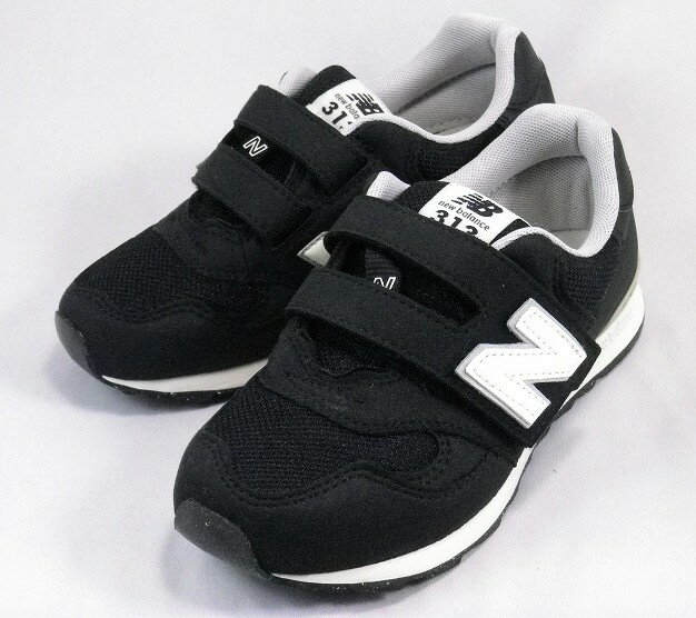 乐天商城 - 【newbalance】PO313JI2ブラック 子供靴 マジック 幼稚園 小学生 スニーカーキッズ ニューバランス NB 運動靴 遠足 通園靴 スニーカーキッズ キッズ専用 ラスト なみなみカップインソール イージースライド 通学履き　小学校　入学式　黒色　SALE