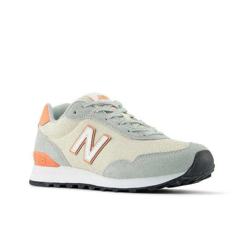乐天商城 - NBレディス newbalance W515グレイ/オレンジ8CS-B 婦人靴 ランニング ライフスタイル ニューバランスウィメンズスニーカーレディスシューズ クラシックランニング ジョギング シンプルカラー ランニング ウォーキング　レトロ　灰色/オレンジ