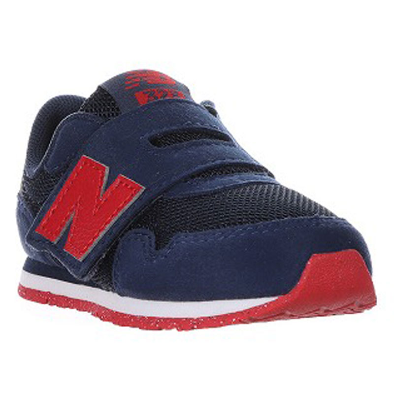 樂天商城 - 【newbalance】I3232EW ネイビー／レッド スニーカーベビー 赤ちゃん靴 ハーフサイズ ニューバランス ベビーシューズ ボーイズガールズ ローカットランニングモデル 脱ぎ履きし易い幅広面ファスナー INFANTモデル 紺/赤 赤ちゃん靴　キッズ専用ラスト クラシック