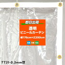 全品ポイント10倍！25日20時～4H限定 ビニールカーテン ビニールシート 屋外 PVCアキレスビニールカーテン TT31 幅176cm×丈250cm 30mm厚 既製 コロナシールド コロナ対策 丈夫 倉庫 会社 事務所 店舗 ガレージ ベランダ 間仕切 節電 防塵 防寒 防虫 日本製