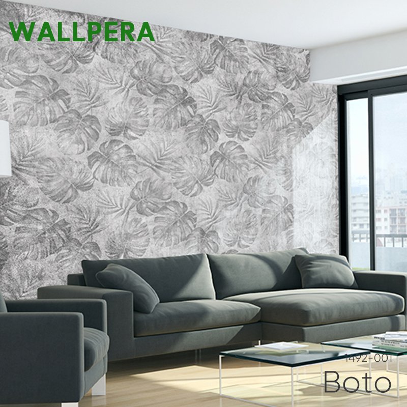 Rakuten - 壁紙 クロス 輸入壁紙 海外 おしゃれ フリース WALLPERA 北欧 1492-001 Boto ボト diy 補修 店舗 内装 リビング トイレ 玄関 リフォーム 撮影用 ウォールペーパー wallpaper C-F-1