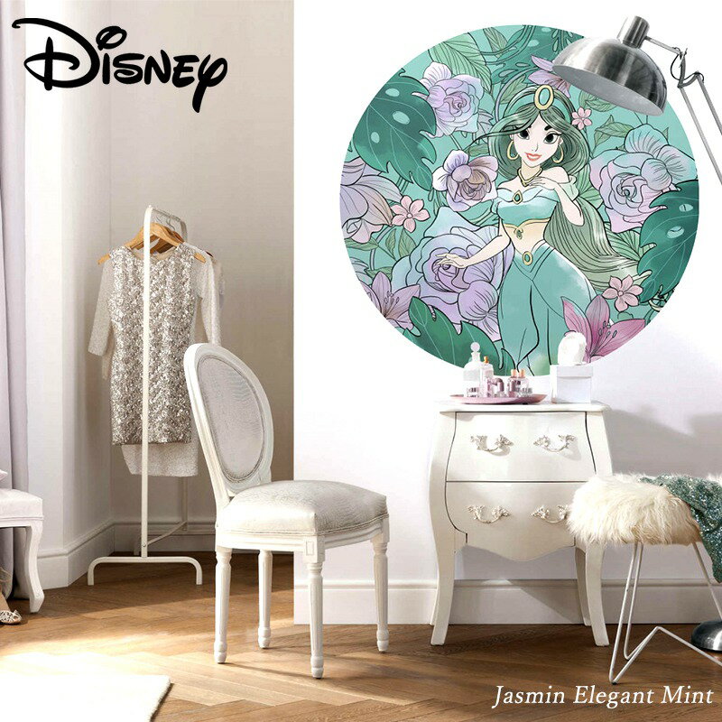 [2000 엔 OFF 쿠폰 배포 중] 벽지 크로스 수입 벽지 임포트 벽지 디즈니 DISNEY 세련된 벗기다 교체 보수 씰 타입 벗기는 벽지 상거래 디즈니 프린세스 알라딘 재스민 우아한 민트 DD1-004 CF-1