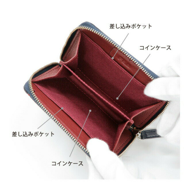 コインケース 61fl46 FILA フィラ 小銭入れ 牛革 ラウンドファスナー 財布 コインケース メンズ レディース 革 本革 ギフト RCP