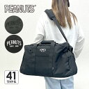 ボストンバッグ 修学旅行 41L 小学生 女の子 大容量 2泊3日 2sna5bt17 PEANUTS ピーナッツ SNOOPY スヌーピー サイドロゴ ボスト...