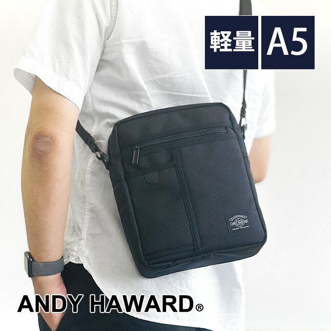 樂天商城 - ショルダーバッグ メンズ 33708 ANDY HAWARD アンディーハワード ショルダーバッグ タテ型ショルダー 斜め掛けかばん 斜め掛けバッグ カジュアル かっこいい おしゃれ 男性用 紳士用 メンズ お父さん おじいちゃん 父親 祖父 旅行 出張 軽量 軽い 多収納 A5ファイル対応