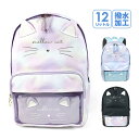 リュック 通学 女子 小学生 stz-614 anilet+ アニレット ネコポーチ入り Dパックリュック 12L リュックサック デイパック 撥水加工 女の子...