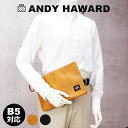 クラッチバッグ セカンドバッグ メンズ 23471 日本製 豊岡製 b5 薄マチ 合皮 (30×21×1cm) ANDY HAWARD メンズポーチ 薄型 薄い 大きめ 軽量 営業かばん バッグインバッグ 集金かばん ポーチ 黒 ブラック キャメル 男性 誕生日 ギフト プレゼント(4)