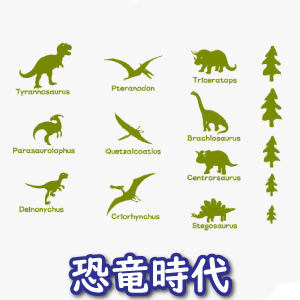 恐竜時代 ウォールステッカー動物 インテリアシール 壁シール 壁紙シール グラフィックステッカー 転写式 wall sticker 北欧 02P05Nov16