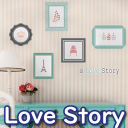 ウォールステッカー Love story ウォー