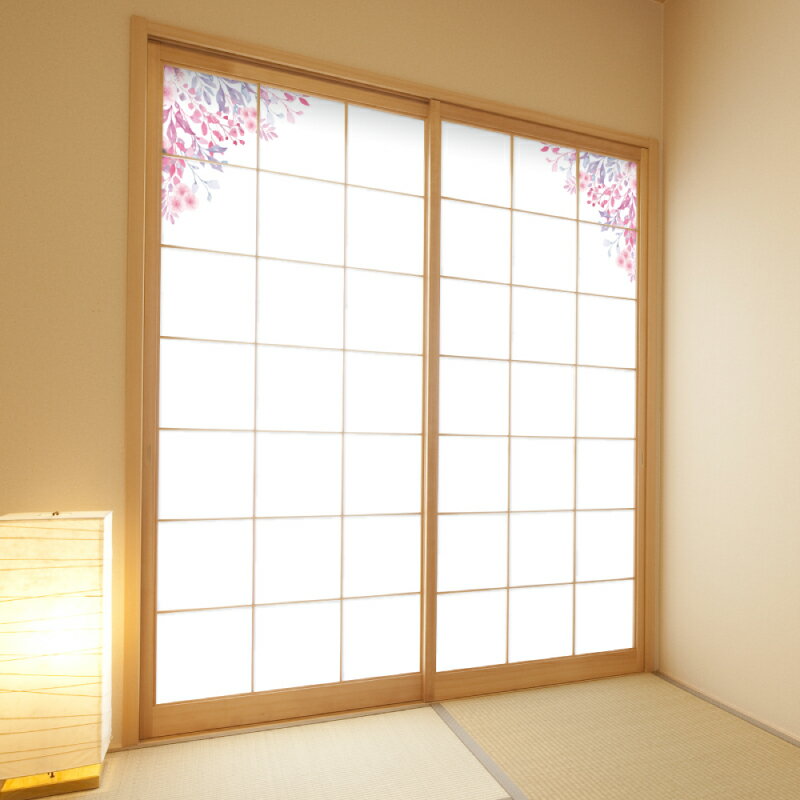 プリント障子紙【張りやすい障子紙】【おしゃれな障子紙】【フラワーシリーズ】【花柄7】【柄】【2枚セット】【送料込み価格】