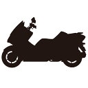 ウォールステッカー ビッグスクーター 【ws-218】 【450mm×750mm】 【1枚】 【送料無料】