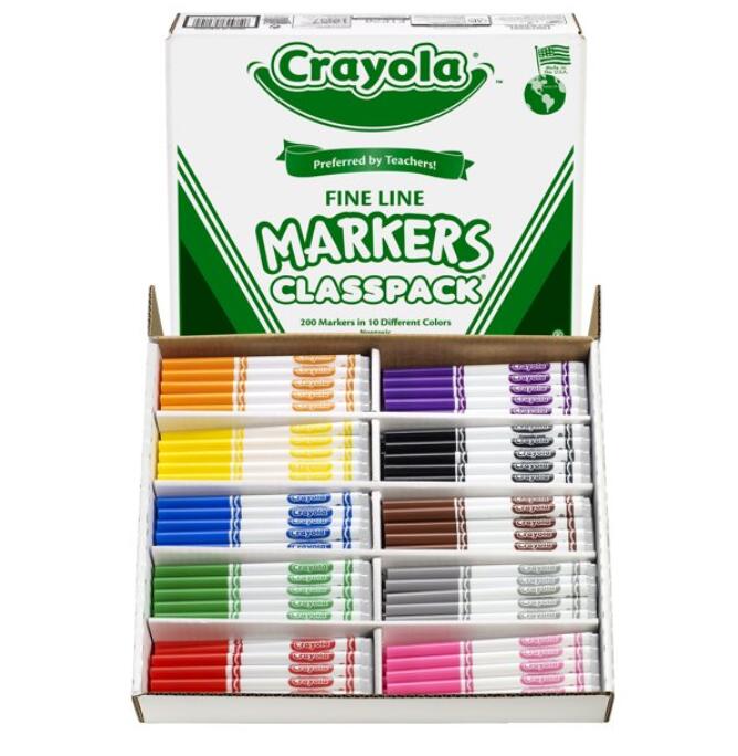 楽天Walmart 楽天市場店[RDY] [送料無料] Crayola クレヨラ クラスパック マーカー 10色 200本 [楽天海外通販]