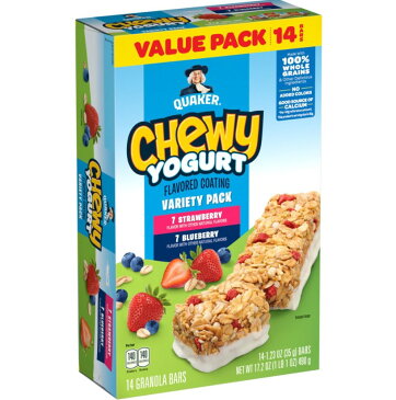 [送料無料] Quaker クエーカー チューイ ヨーグルト グラノーラバー 14本入り バラエティパック Chewy Yogurt Granola Bars Variety Pack 14 pack グラノーラ おやつ[楽天海外通販]