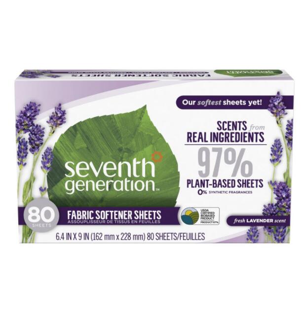 [RDY] [̵] ֥󥹥ͥ졼 ɥ饤䡼  եå ٥ ι 80 Seventh Generation Dryer Sheets Fresh Lavender Scent 80 Count    絡ѽ 