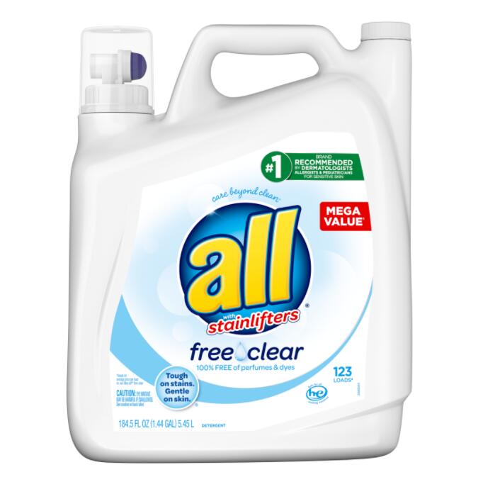 [RDY] [] I[ t   t[ NA GR 123 q 5.45L all Liquid Laundry Detergent Free Clear for Sensitive Skin CO A  F h  q 畆Ȉ A