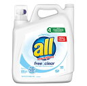 RDY 送料無料 オール 液体 洗濯 洗剤 フリー クリア エコ 123回分 敏感肌 5.45L all Liquid Laundry Detergent Free Clear for Sensitive Skin 海外 植物性 無香料 無着色 低刺激性 洗浄力 敏感肌 皮膚科医 アレ