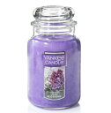 送料無料 ヤンキーキャンドル ライラックブロッサム オリジナル ジャー L キャンドル Yankee Candle Lilac Blossoms Original Large Jar Scented Candle おしゃれ アロマ 春 ライラック 花 フローラル 香