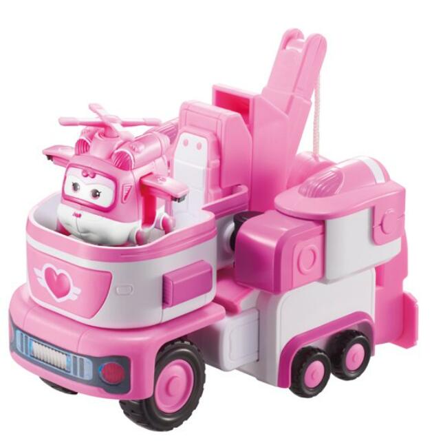 [RDY] [送料無料] スーパーウィングス トランスフォーミング ビークル ディジー Auldey Toys おもちゃ 乗り物 働く車 運搬車両 トラック 飛行機 かわいい ピンク アニメ キャラクターグッズ 変身