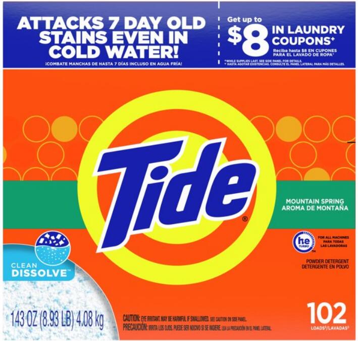 [RDY] [送料無料] タイド マウンテン スプリング の香り 粉末 洗濯洗剤 約102回分 4.08kg Tide Mountain Spring 海外 衣類用洗剤 お洗濯用 高効率 汚れ落ち 洗浄力 いい匂い 爽やか 香り パウダー タイ