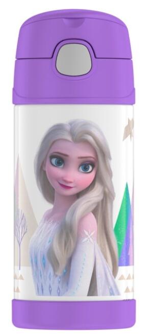 [送料無料][Thermos サーモス] FUNtainer 12oz ストローボトル アナと雪の女王2 水筒 保冷 355ml ステンレス ストロー ワンタッチ ディズニー アナ雪 エルサ アナ Disney FROZEN かわいい キッズ こども 幼児 小学生 幼稚園 保育園 キャラクター グッズ[楽天海外通販]