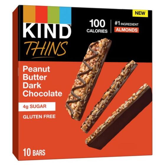   カインドシンズ ピーナッツバター ダークチョコレートバー グルテンフリーバー 糖質4g 21g×10本 ナッツバー BE-KIND お手軽 ナッツ be-kind kind バー スポーツ アウトドア 子ども