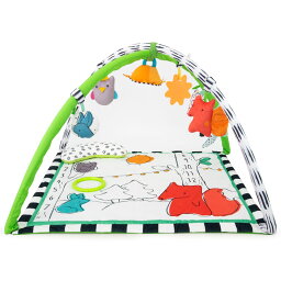 [RDY] [送料無料] Sassy Gone Campin' Woodland Sensory Activity Baby Play Gym with Canopy &amp; Milestone Tracking - 0+ Months [楽天海外通販] | Sassy Gone Campin’ Woodland Sensory Activity Baby Play Gym with Canopy &amp; Milestone Tracking - 0