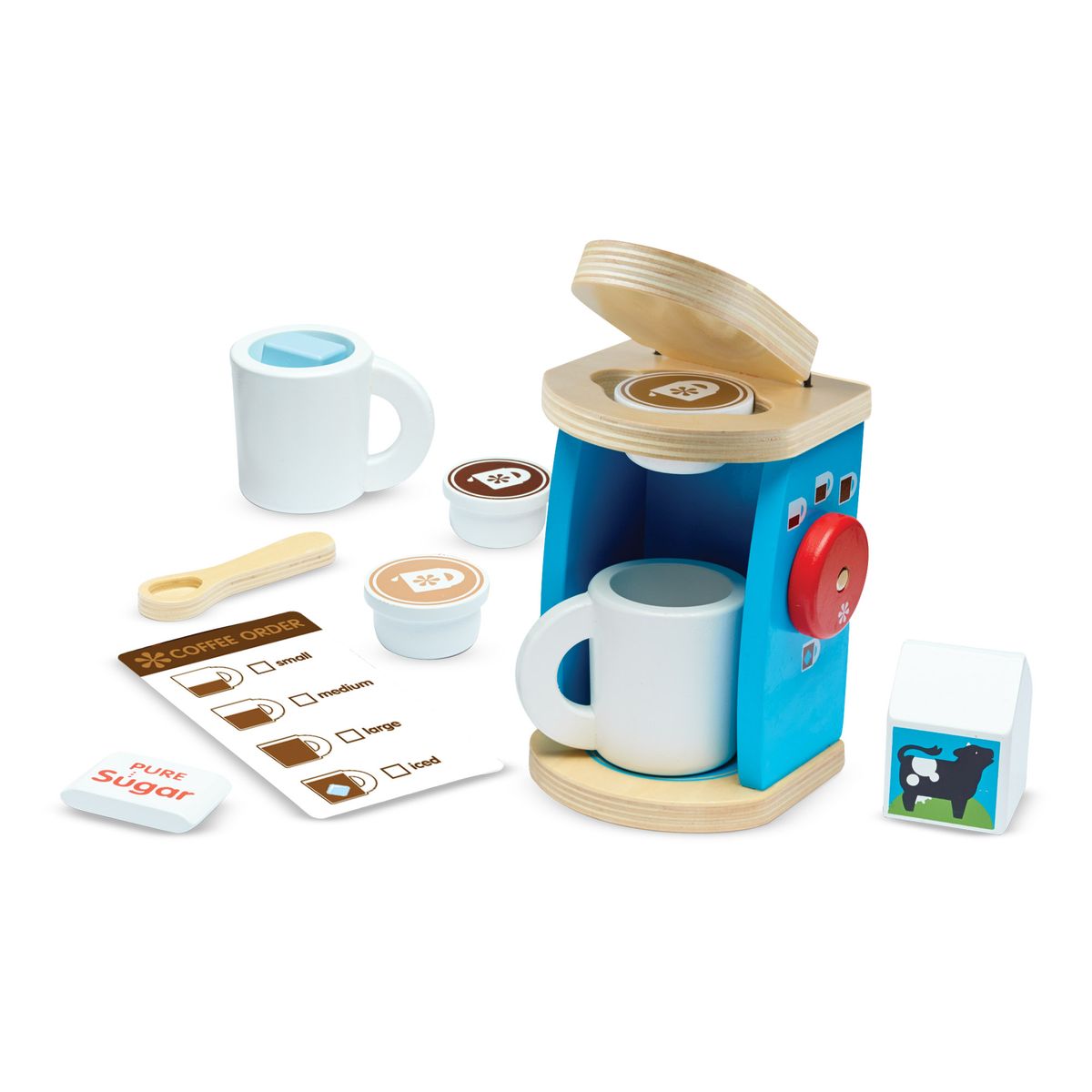 [RDY] [送料無料] Melissa &amp; Doug 11-Piece Brew and Serve Wooden Coffee Maker Set - Play Kitchen Accessories [楽天海外通販] | Melissa &amp; Doug 11-Piece Brew and Serve Wooden Coffee Maker Set - Play Kitchen Accessories