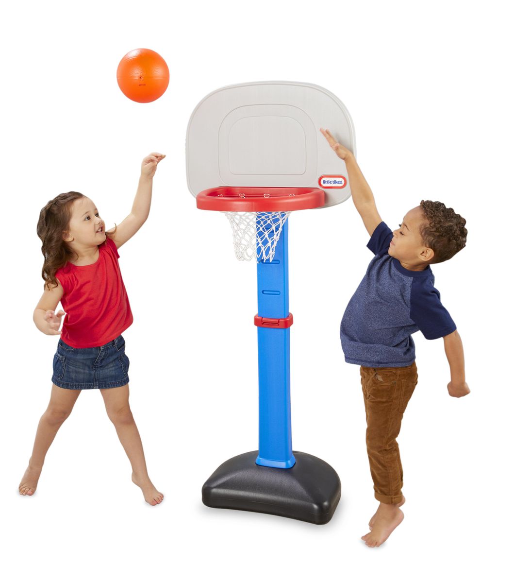 [RDY] [送料無料] Little Tikes TotSports Easy Score Toy Basketball Hoop with Ball, Height adjustable, Indoor Outdoor Backyard Toy Sports Play Set For Kids Girls Boys Ages 18 months to 5 Year Old, Blue [楽天海外通販] | Little Tikes TotSports Easy